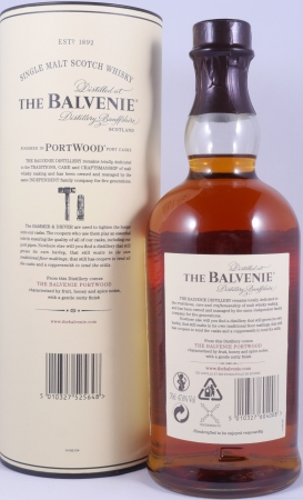 Balvenie 21 Years Port Wood Non-Chill Filtered Limited Edition Highland Single Malt Scotch Whisky 47.6%