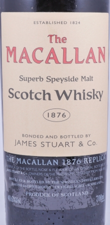 Macallan 1876 Replica 4th Edition Highland Single Malt Scotch Whisky 40.6%