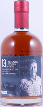 Bruichladdich 1992 23 Years Fino Sherry Cask No. 001 R09/325 Laddie Crew Valinch No. 13 Jim McEwan Islay Single Malt Scotch Whisky 44.9%