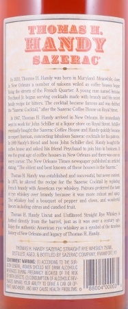 Thomas H. Handy Sazerac 2002 6 Years Buffalo Trace Antique Collection 2008 Kentucky Straight Rye Whiskey 63,75%