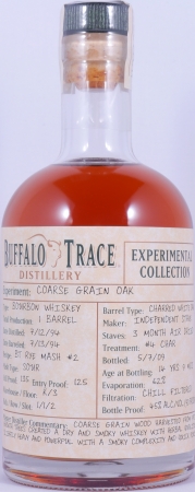 Buffalo Trace 1994 14 Years Coarse Grain Oak 7. Release Experimental Collection 2009 Single Barrel Bourbon Whiskey 45,0%