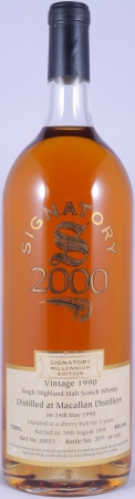 Macallan 1990 9 Years Sherry Butt No. 10037 Signatory Millenium Edition Highland Single Malt Scotch Whisky 43.0% Vol. 1.5L