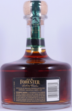 Old Forester Spring 1995 13 Years Bottled 2008 Birthday Edition 8. Release Kentucky Straight Bourbon Whiskey 47,0%