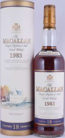 Macallan 1983 18 Years Sherry Oak Highland Single Malt Scotch Whisky 43.0%