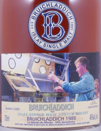 Bruichladdich 1986 19 Years First Fill Sherry Butt Cask No. 2 50th Anniversary of LMDW Islay Single Malt Scotch Whisky 46,0%