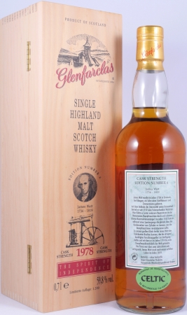 Glenfarclas 1978 21 Years Sherry Casks Edition No. 6 James Watt Highland Single Malt Scotch Whisky Cask Strength 59,8%