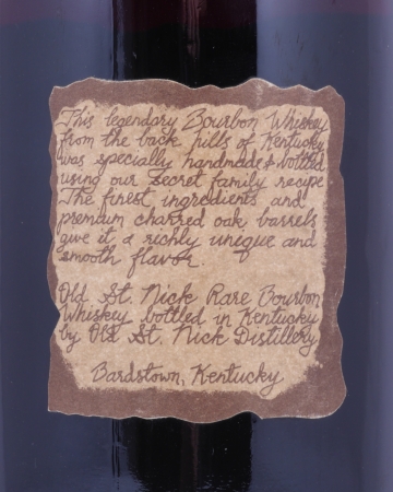 Very Olde St. Nick 20 Years Very Rare Ancient Reserve Cask Lot A16 Blue Wax Sealed Kentucky Straight Bourbon Whiskey 58,2%