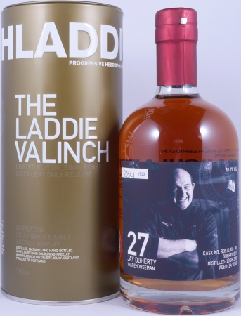 Bruichladdich 2002 14 Years Sherry Butt Cask No. R09/190-003 The Laddie Crew Valinch No. 27 Jay Doherty Islay Single Malt Scotch Whisky 60,6%
