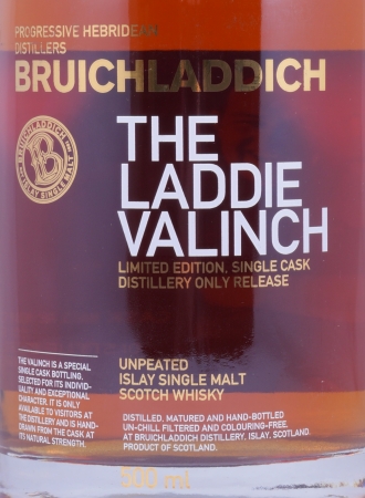 Bruichladdich 2002 14 Years Sherry Butt Cask No. R09/190-003 The Laddie Crew Valinch No. 27 Jay Doherty Islay Single Malt Scotch Whisky 60,6%