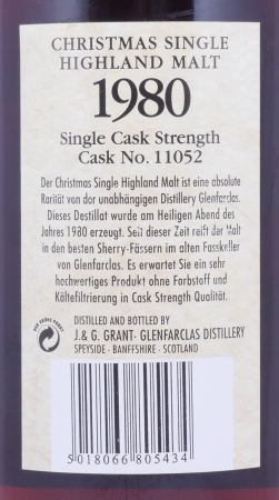 Glenfarclas 1980 21 Years Sherry Cask No. 11052 Christmas Edition Highland Single Malt Scotch Whisky 54,3%