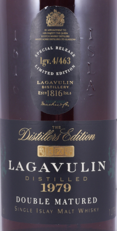 Lagavulin 1979 18 Years Distillers Edition 1997 First Special Release lgv.4/463 Islay Single Malt Scotch Whisky 43,0% 1,0L
