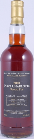 Bruichladdich 2001 Port Charlotte Blood Tub 7 Years Private Cask No. 37 Limited Release Islay Single Malt Scotch Whisky 46,0%