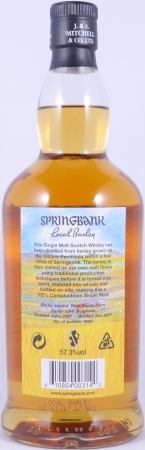 Springbank 2007 10 Years Local Barley Release 2017 Bourbon and Sherry Casks Campbeltown Single Malt Scotch Whisky 57.3%