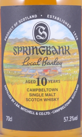 Springbank 2007 10 Years Local Barley Release 2017 Bourbon and Sherry Casks Campbeltown Single Malt Scotch Whisky 57.3%