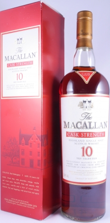 Macallan 10 Years Cask Strength Sherry Oak Highland Single Malt Scotch Whisky 58.4% 1.0L