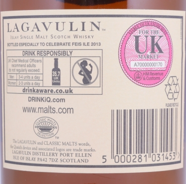 Lagavulin 1995 17 Years European Oak Sherry Butts Feis Ile 2013 Limited Edition Islay Single Malt Scotch Whisky Cask Strength 51,0%
