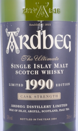 Ardbeg 1990 13 Years Special Japan Release Limited Edition Islay Single Malt Scotch Whisky Cask Strength 55,0%