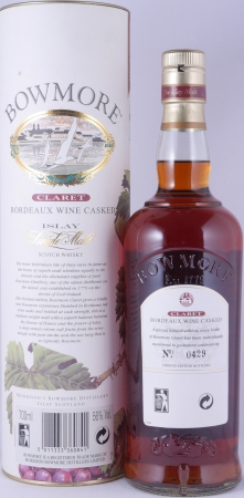 Bowmore Claret Bordeaux Wine Casked Limited Edition Islay Single Malt Scotch Whisky Cask Strength 56,0%