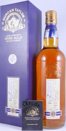 Tomatin 1965 42 Years Oak Cask No. 20942 Duncan Taylor Cask Strength Rare Auld Edition Highland Single Malt Scotch Whisky 52,1%