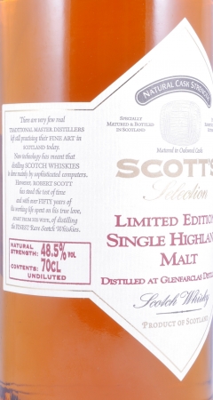 Glenfarclas 1965 40 Years Oakwood Casks Scott´s Selection Limited Edition Highland Single Malt Scotch Whisky Cask Strength 48.5%
