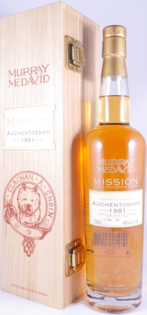 Auchentoshan 1981 24 Years Bourbon and Syrah Cask Finish Murray McDavid Limited Mission Edition Lowland Single Malt Scotch Whisky 46.0%