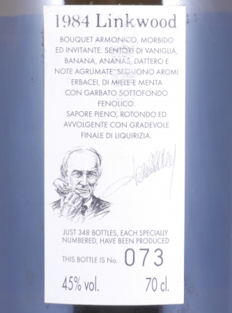 Linkwood 1984 16 Years Oak Cask No. 3026 Samaroli Very Limited Editions Speyside Single Malt Scotch Whisky 45,0%
