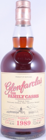 Glenfarclas 1989 27 Years The Family Casks 1st Fill Sherry Butt Cask No. 13055 Highland Single Malt Scotch Whisky 52.4%