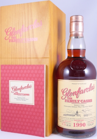 Glenfarclas 1990 27 Years The Family Casks First Fill Sherry Butt Cask No. 9255 Highland Single Malt Scotch Whisky 51,2%