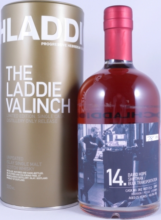 Bruichladdich 1990 25 Years Bourbon/Pessac-Leognan Cask 062 R07/211 The Laddie Crew Valinch No. 14 David Hope Islay Single Malt Scotch Whisky 49,8%