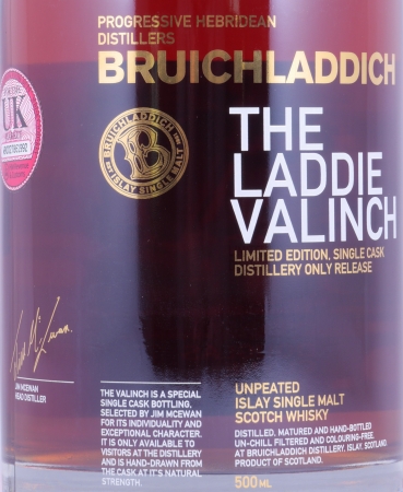 Bruichladdich 1992 23 Years Bourbon/Figuero Cask No. 009 R09/125 Laddie Crew Valinch 15 Engineer Douglas Clyne Islay Single Malt Scotch Whisky 49.8%