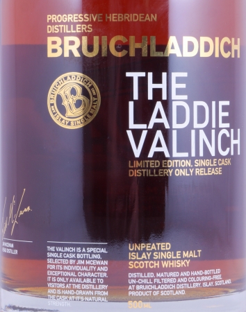 Bruichladdich 1992 22 Years Pedro Ximénez Sherry Cask No. 11 R10/130 The Laddie Crew Valinch No. 09 James McColl Islay Single Malt Scotch Whisky 50,7%