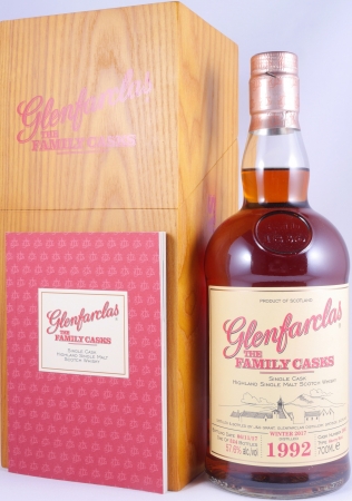 Glenfarclas 1992 25 Years The Family Casks Winter 2017 First Fill Sherry Butt Cask No. 2901 Highland Single Malt Scotch Whisky 57,6%