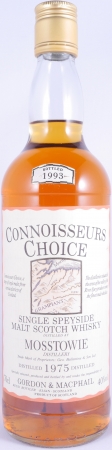 Mosstowie 1975 18 Years Gordon and MacPhail Connoisseurs Choice Gold Screw Cap Speyside Single Malt Scotch Whisky 40.0%