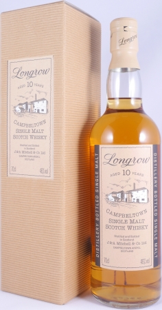 Longrow 10 Years Campbeltown Single Malt Scotch Whisky Old Bottling Cream Capsule 46,0%