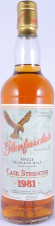 Glenfarclas 1981 16 Years Sherry Casks The Spirit of Independence Highland Single Malt Scotch Whisky Cask Strength 53.4%