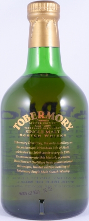 Tobermory Commemorative 200th Anniversary 1798-1998 Collectors Edition Island Single Malt Scotch Whisky 40,0%