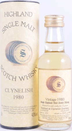 Clynelish 1980 15 Years Oak Cask No. 1271 Miniatur Highland Single Malt Scotch Whisky Signatory Vintage 43,0%