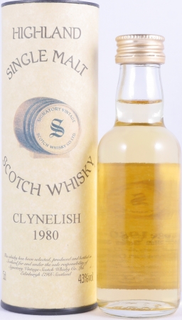 Clynelish 1980 15 Years Oak Cask No. 1271 Miniature Highland Single Malt Scotch Whisky Signatory Vintage 43.0%