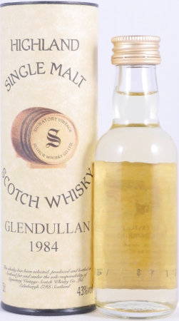 Glendullan 1984 11 Years Oak Cask No. 3475 Miniature Highland Single Malt Scotch Whisky Signatory Vintage 43.0%
