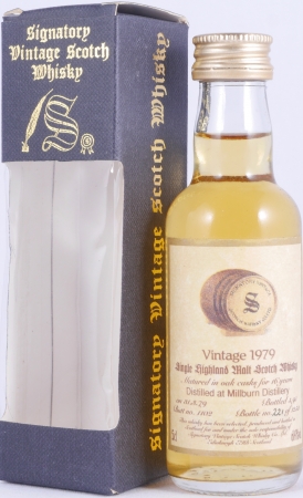 Millburn 1979 16 Years Oak Cask No. 1102 Miniatur Highland Single Malt Scotch Whisky Signatory Vintage 60,1%