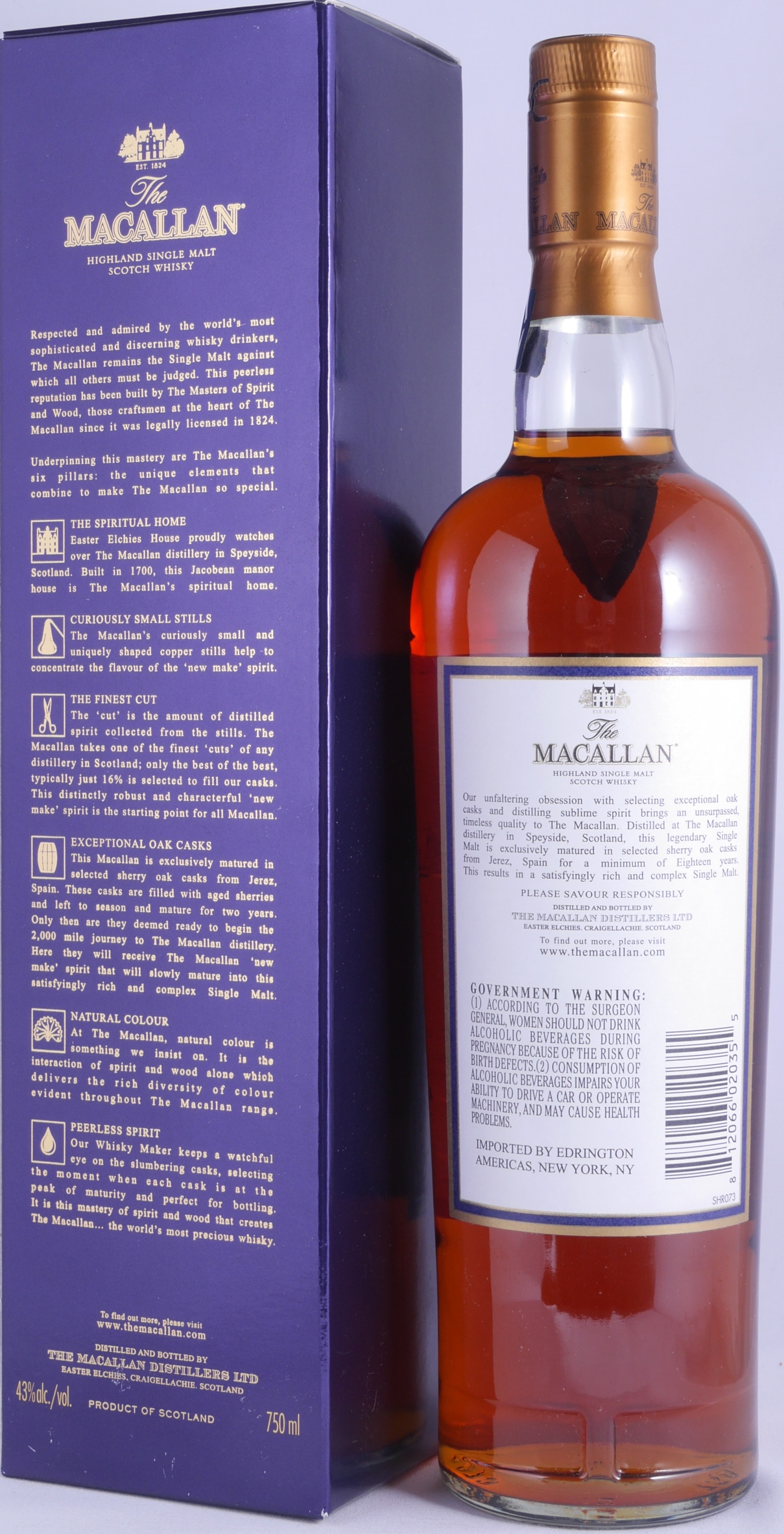 Buy Macallan 1999 18 Years Annual 2017 Release Sherry Oak Highland Single Malt Scotch Whisky 43 0 Abv Us Bottling 75cl For Edrington Americas New York At Amcom Secure Online