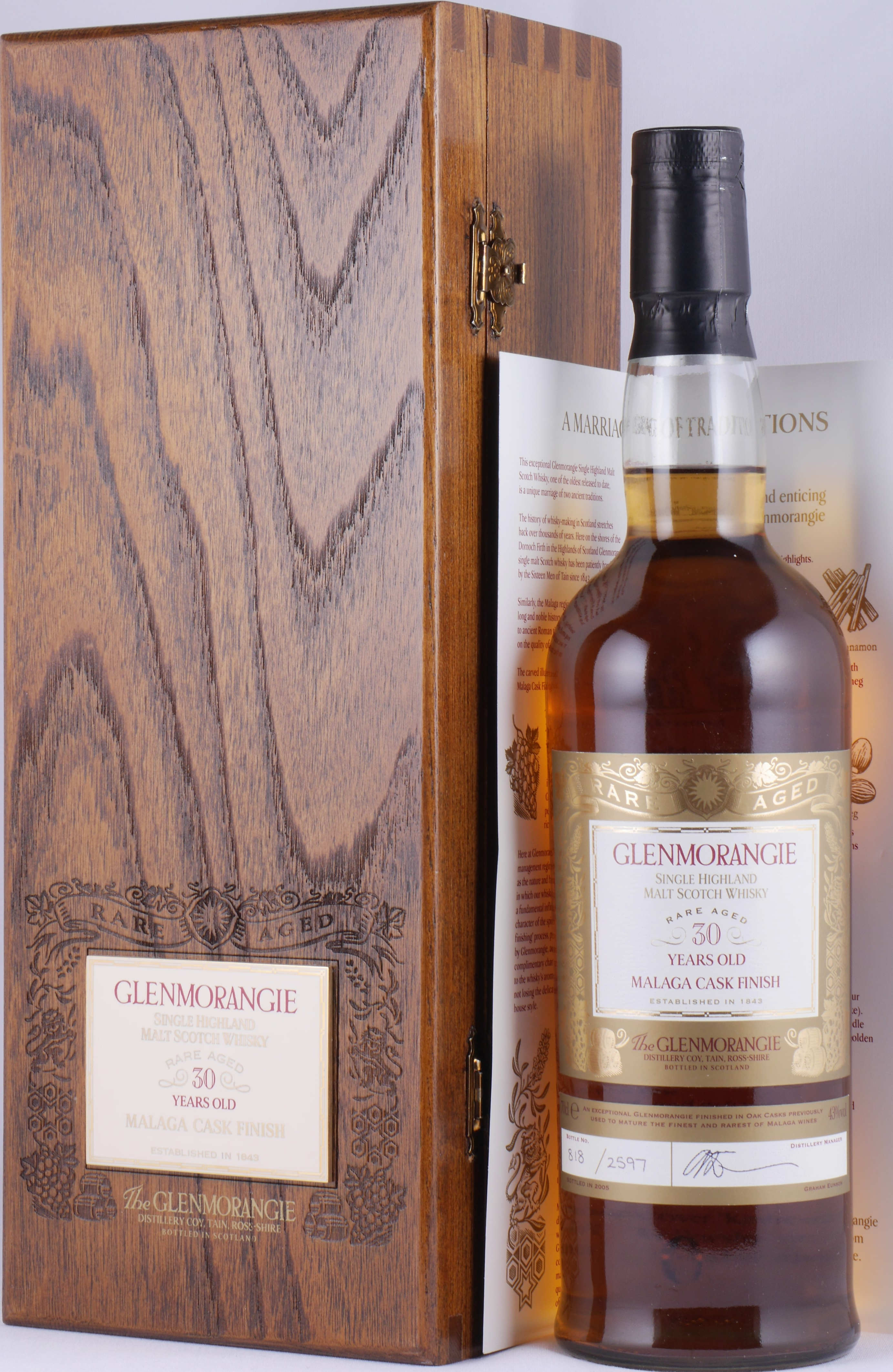 Buy Glenmorangie 1975 30 Years-old Rare Aged Malaga Cask Finish