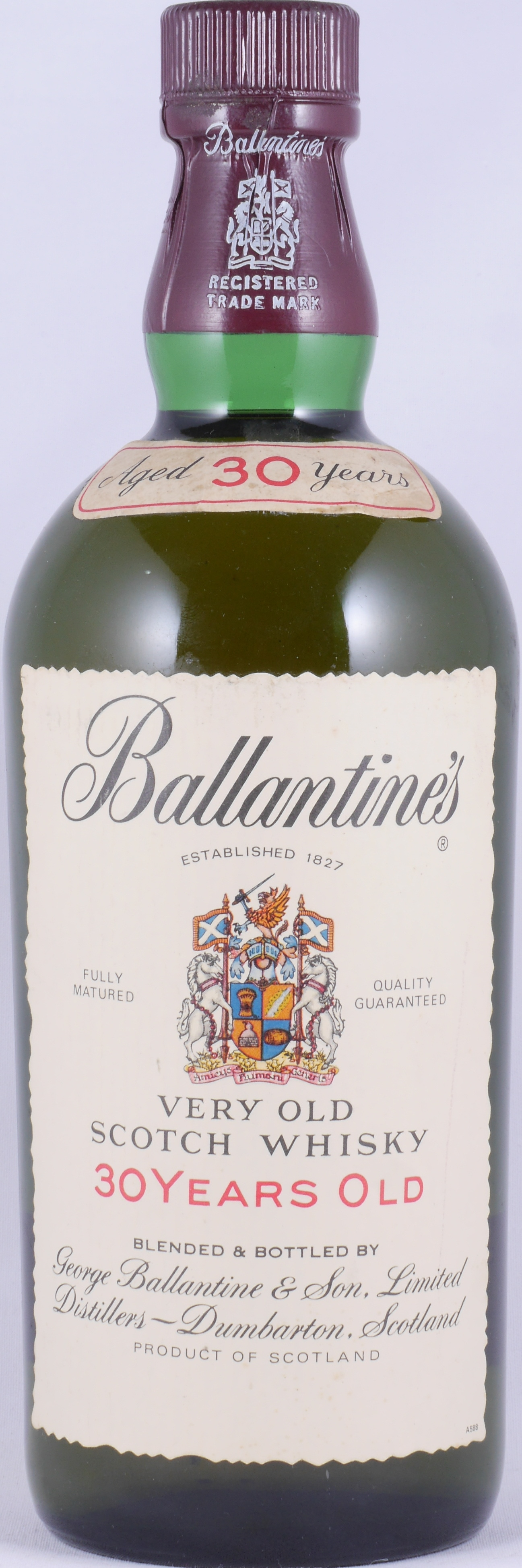 Ballantines Scotch Whisky 30 Year Old Bottled 1990s