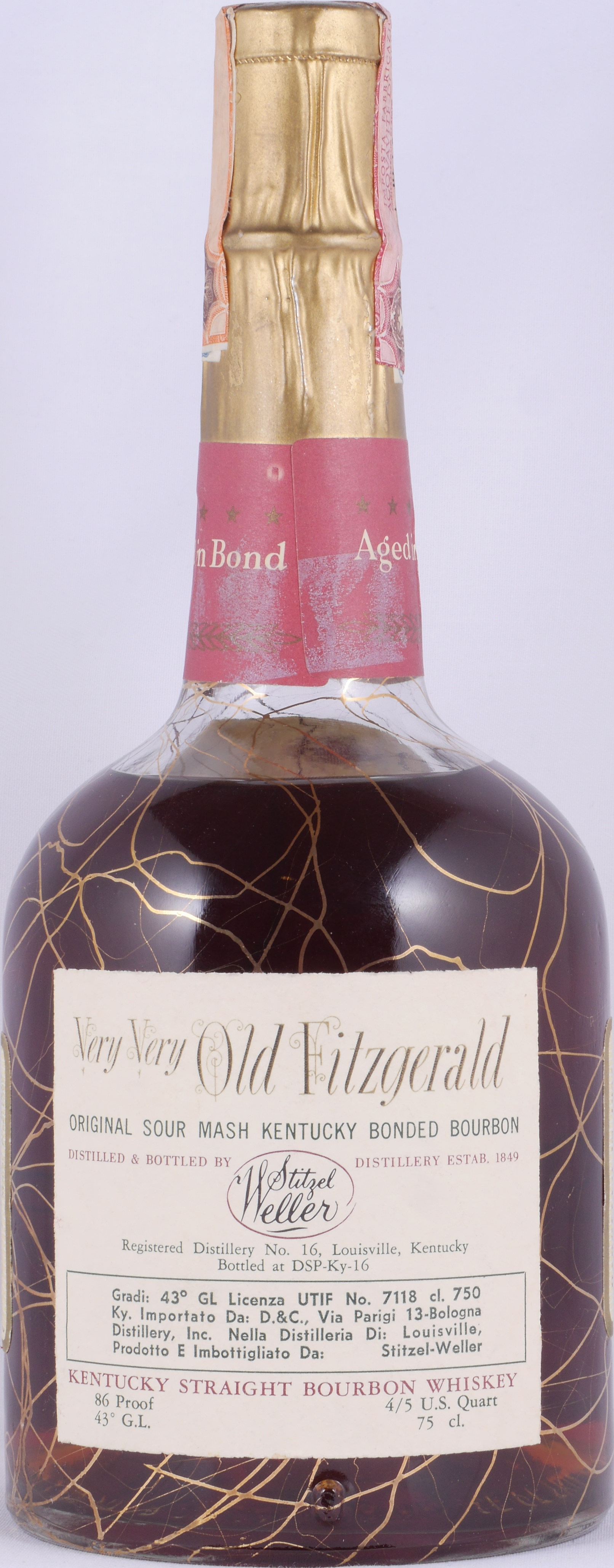 Buy Very Very Old Fitzgerald 1957 Bonded 12 Years-old A Collectors 