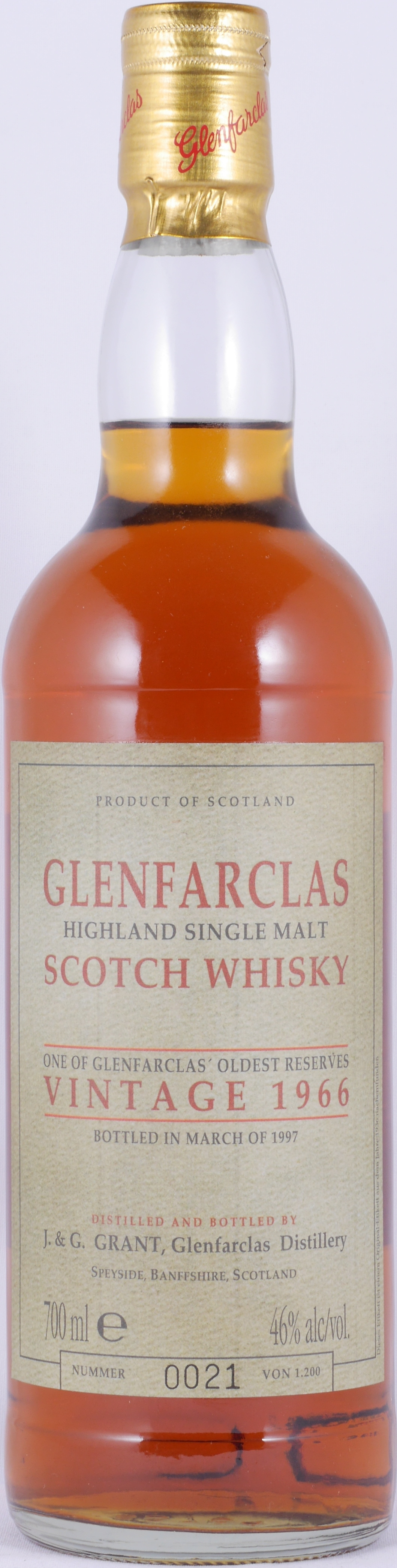 Buy Glenfarclas 1966 31 Years Oldest Reserve Grey Label Limited Edition  Highland Single Malt Scotch Whisky 46.0% ABV at Amcom secure online