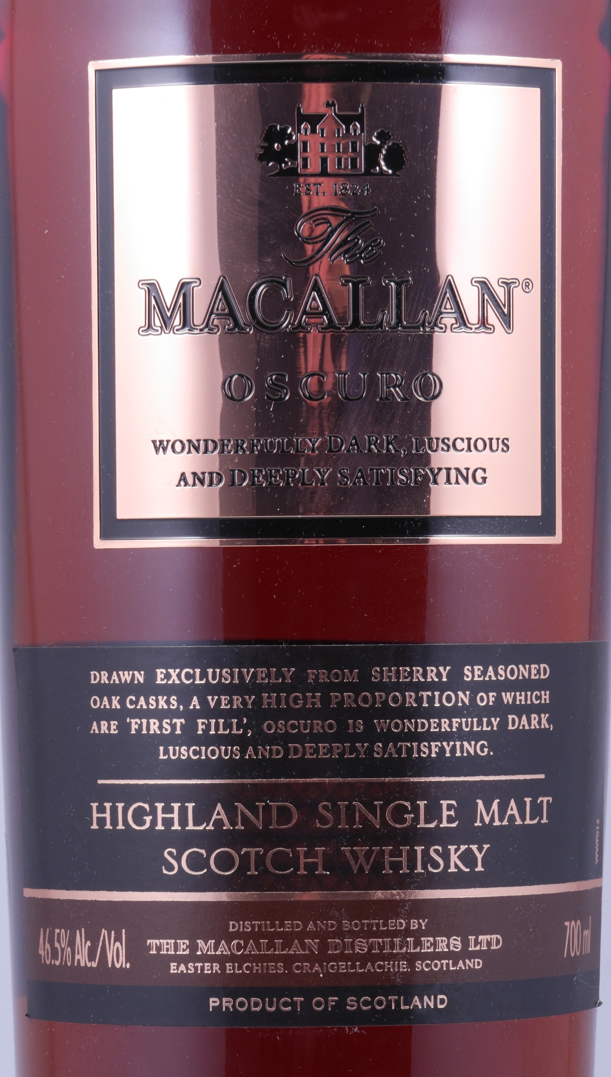 Buy The Macallan Oscuro Release 2010 The 1824 Collection Highland Single Malt Scotch Whisky 46 5 Abv At Amcom Secure Online