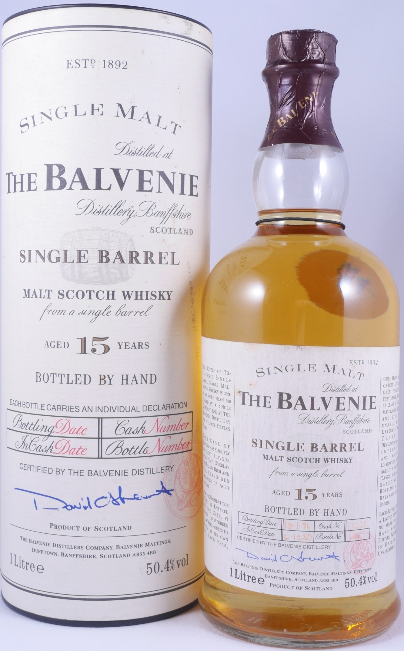 whiskey balvenie single barrel)