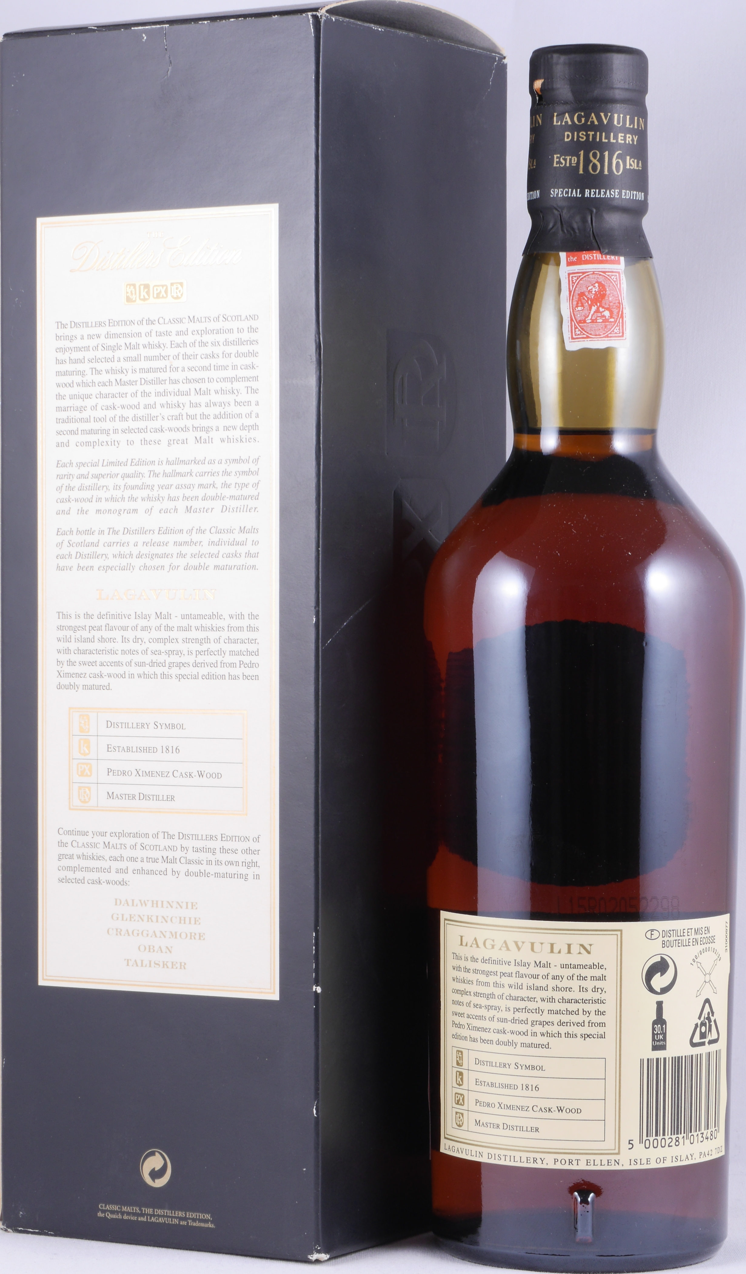 Whisky Lagavulin 16 Years Old Distiller Edition