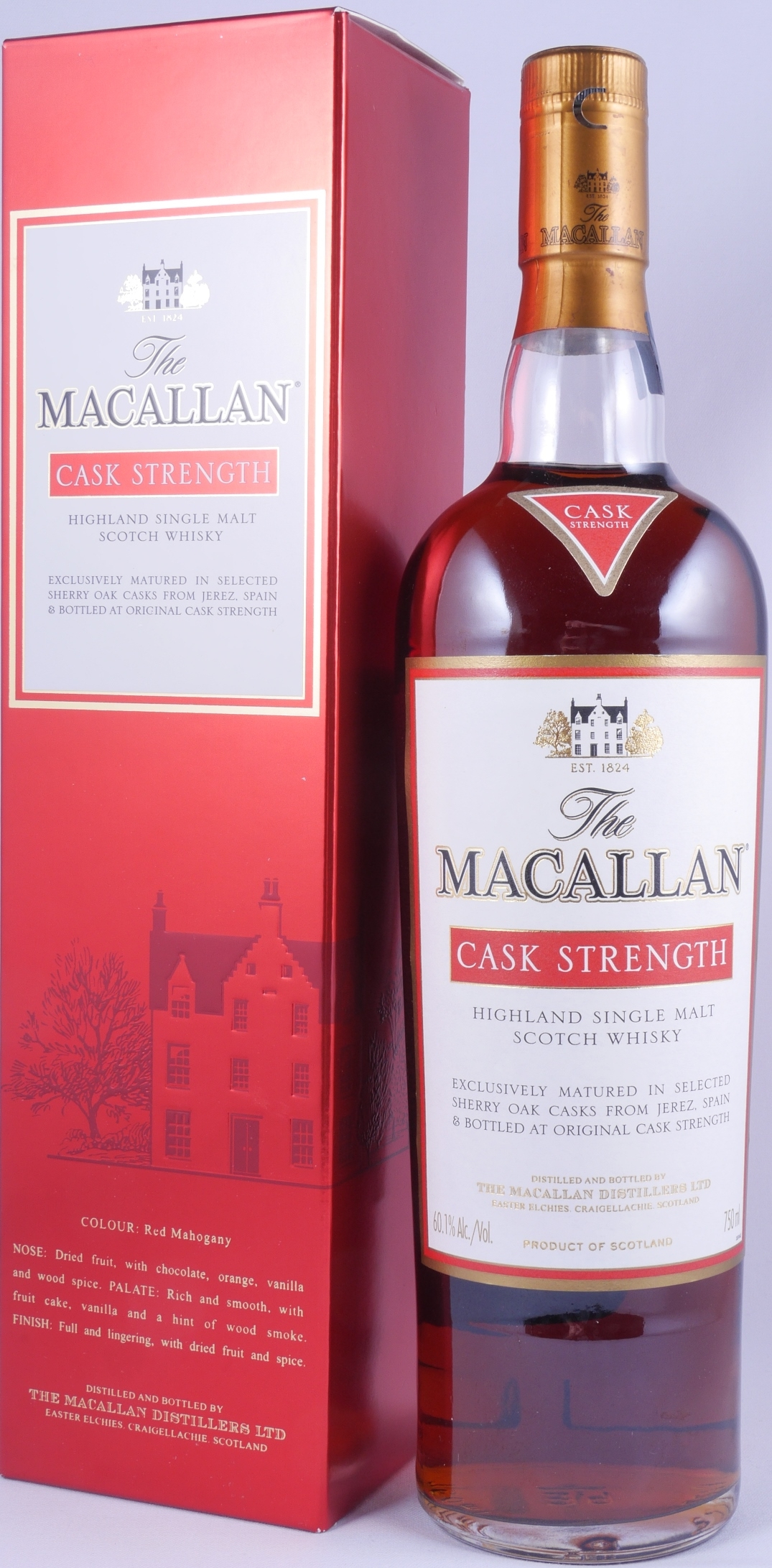 Buy Macallan Cask Strength Highland Single Malt Scotch Whisky Remy Cointreau Usa 60 1 Abv At Amcom Secure Online