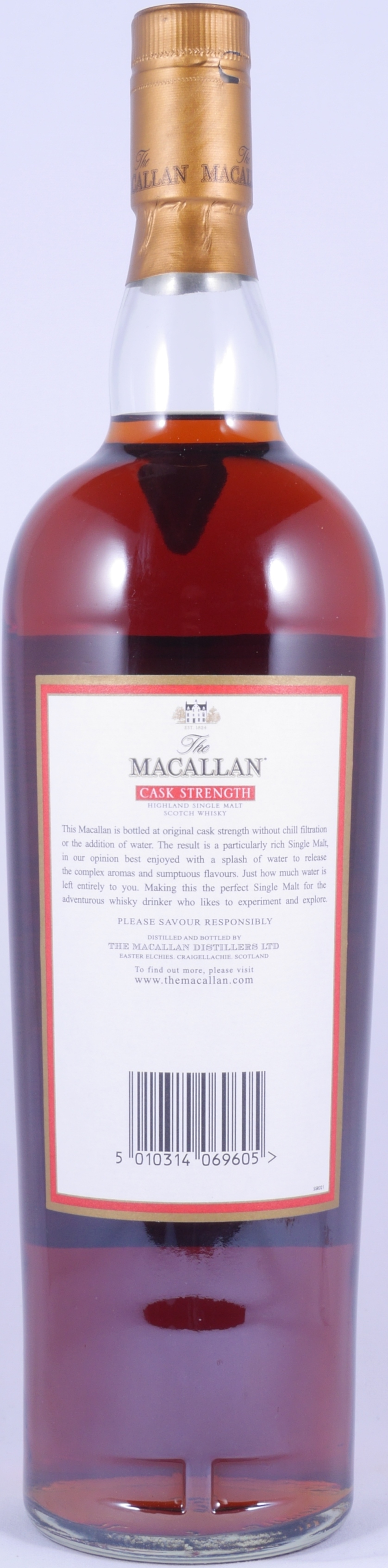 Buy Macallan 10 Years Cask Strength Sherry Oak Highland Single Malt Scotch Whisky 58 1 Vol At Amcom Secure Online